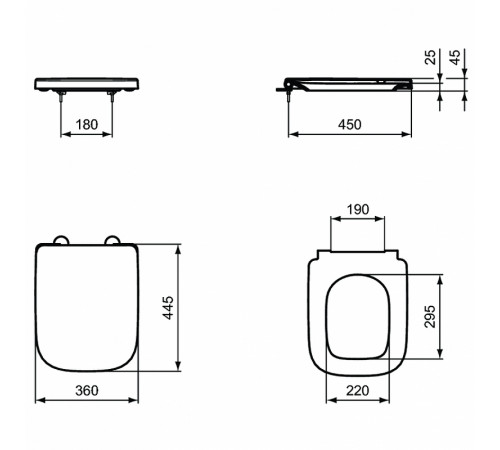 Комплект унитаза с инсталляцией Ideal Standard I.Life A I001701 с сиденьем Микролифт