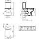 Унитаз компакт Ideal Standard Esedra T283401 без бачка и сиденья