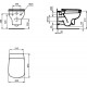 Унитаз Ideal Standard Esedra T386001 подвесной без сиденья