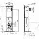 Комплект унитаза с инсталляцией Ideal Standard Prosys Eco Frame Exacto X022601 с сиденьем Микролифт