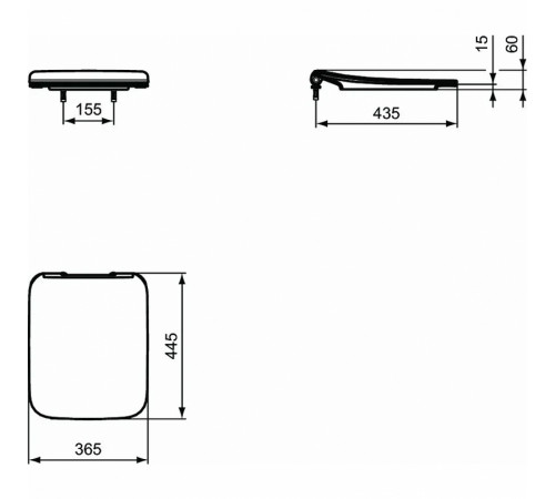 Комплект унитаза с инсталляцией Ideal Standard Strada II E387001 с сиденьем Микролифт