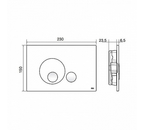 Комплект унитаза с инсталляцией Point Виктория 886914GBOO+PN41061 с сиденьем Микролифт и клавишей смыва Хром глянцевый