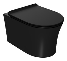 Унитаз Point Вега PN41711BM подвесной Черный матовый с сиденьем Микролифт