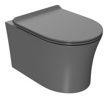 Унитаз Point Вега PN41711GM подвесной Серый матовый с сиденьем Микролифт