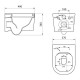 Унитаз Point Веста PN41701 подвесной с сиденьем Микролифт