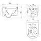 Унитаз Point Веста PN41701BM подвесной Черный матовый с сиденьем Микролифт