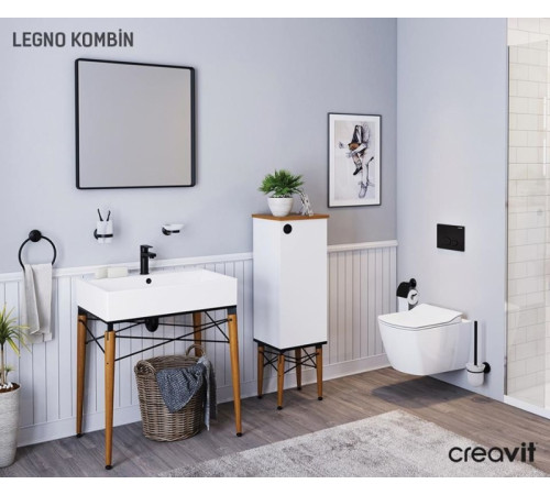 Унитаз биде Creavit Elegant EG321-00CB00E-0000 подвесной Белый без сиденья