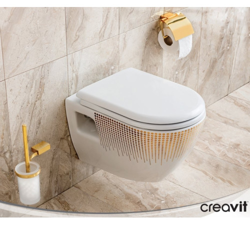 Унитаз Creavit Terra TP325-11CB00E-NA00 подвесной Белый с декором без сиденья