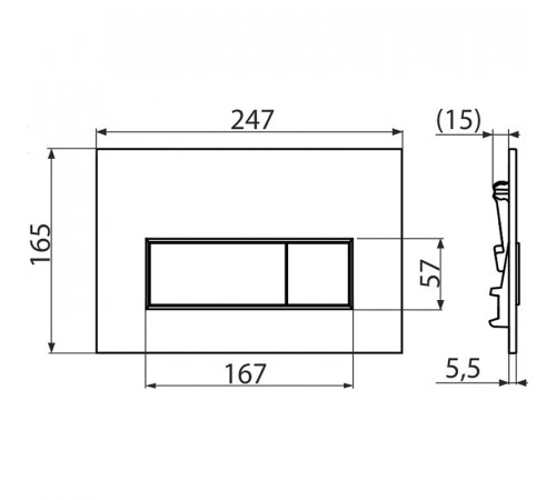 Комплект унитаза Creavit Terra TP325-11CB00E-0000+KC0103.03.0000E с сиденьем Микролифт и инсталляцией Alcaplast Sadroмodul AM101/1120-0001+M570 с Белой клавишей смыва