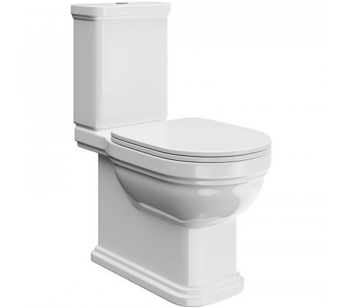 Унитаз компакт Kerama Marazzi Pompei PO.wc.01 Белый глянцевый без бачка и сиденья