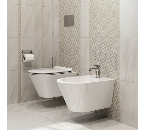 Унитаз Kerama Marazzi Plaza Modern PLMR.wc.02 подвесной Белый глянцевый без сиденья