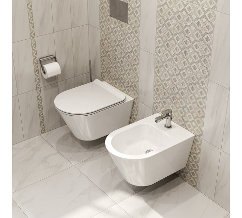 Унитаз Kerama Marazzi Plaza Modern PLMR.wc.02 подвесной Белый глянцевый без сиденья