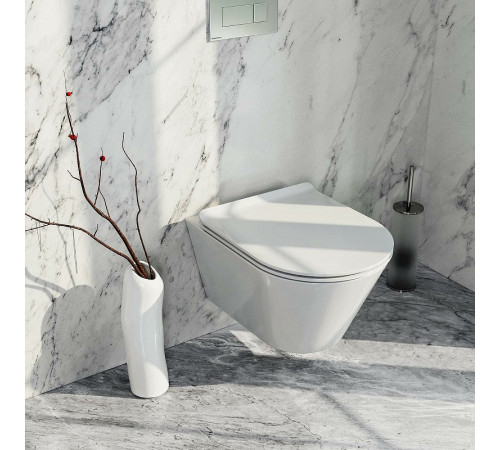 Унитаз Kerama Marazzi Plaza Modern PLMR.wc.02 подвесной Белый глянцевый без сиденья