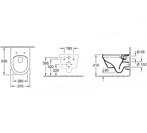 Унитаз Villeroy&Boch Architectura 5684HR01 подвесной с сиденьем Микролифт