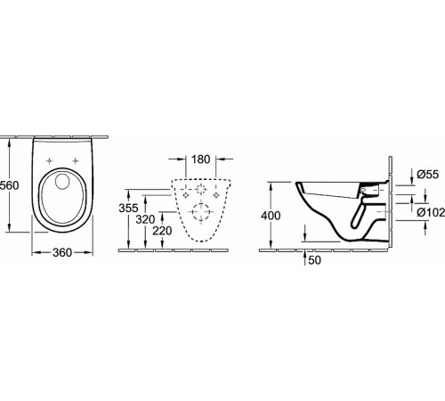 Комплект унитаза Villeroy&Boch O Novo 5660H101 с сиденьем Микролифт и инсталляцией Jacob Delafon E29025-NF+E4316-CP с клавишей смыва Хром