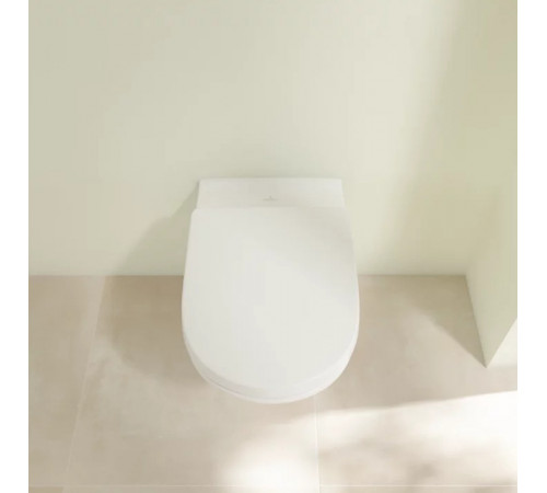 Комплект унитаза Villeroy&Boch O Novo 5660H101 с инсталляцией Tece Profil 9400412 с сиденьем Микролифт и клавишей смыва Хром глянцевый