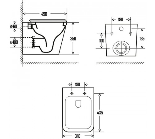 Комплект унитаза AQUAme AQM2004 с инсталляцией Grohe Rapid SL 38775001 с сиденьем Микролифт и клавишей смыва Хром