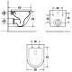 Комплект унитаза AQUAme AQM2002 с инсталляцией Alcaplast Sadromodul AM101/1120-3:1 RU M71-0001 с сиденьем Микролифт и клавишей смыва Хром