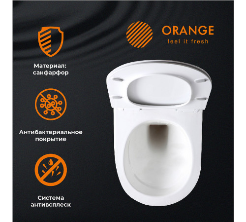 Унитаз Orange C07-100W подвесной с сиденьем Микролифт