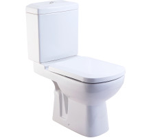 Унитаз компакт Кировит Домино Вн УнБ58 с бачком и сиденьем Микролифт
