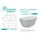 Ванна из литьевого мрамора Marmo Bagno Палермо 168х80 MB-PL170-80 без гидромассажа