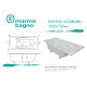 Ванна из литьевого мрамора Marmo Bagno София 170x75 MB-SF170-75 без гидромассажа