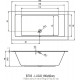 Акриловая ванна Riho Lugo 180х90 R B134014005 (BD6500500000000) без гидромассажа