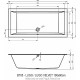 Акриловая ванна Riho Lugo 190х90 L B136015005 (BD7000500000000) без гидромассажа
