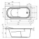 Акриловая ванна Riho Columbia 140x70 B004001005 (BA0500500000000) без гидромассажа