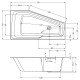 Акриловая ванна Riho Rething Space 170х90 L B114001005 (BR1600500000000) без гидромассажа