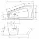 Акриловая ванна Riho Rething Space 170х90 R B113001005 (BR1500500000000) без гидромассажа