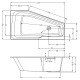 Акриловая ванна Riho Rething Space Fall 170х90 L B114006005 без гидромассажа