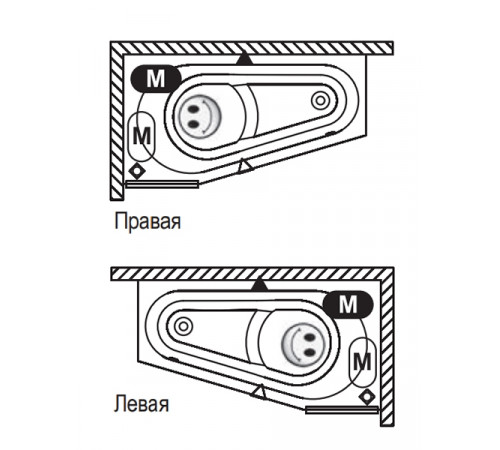 Акриловая ванна Riho Delta 160x80 B068001005 (BB8200500000000) R без гидромассажа