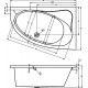 Акриловая ванна Riho Lyra 140x90 B020001005 (BA6600500000000) L без гидромассажа