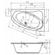 Акриловая ванна Riho Lyra 153x100 B022001005 (BA6800500000000) L без гидромассажа
