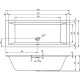 Акриловая ванна Riho Rething Cubic Fall 190х80 B108013005 без гидромассажа