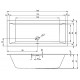 Акриловая ванна Riho Rething Cubic 190х80 B108001005 (BR1000500000000) без гидромассажа