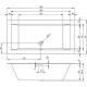 Акриловая ванна Riho Rething Cubic Fall 180х90 B107013005 без гидромассажа