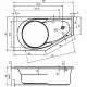 Акриловая ванна Riho Yukon 160x90 B008001005 (BA3400500000000) R без гидромассажа