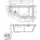Акриловая ванна Riho Geta 170x90 B032001005 (BA8900500000000) L без гидромассажа