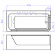 Акриловая ванна Ceruttispa 170x80 L C-494-17L 9947 с гидромассажем