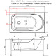 Акриловая ванна Aquanet West 120х70 205558 без гидромассажа