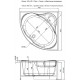 Акриловая ванна Aquanet Palau 140x140 205535 без гидромассажа