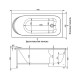 Акриловая ванна Aquanet Nord 170x70 242400 без гидромассажа