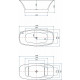 Акриловая ванна Aquanet Family Smart 88778-GW-MB 170x78 293083 Черная матовая без гидромассажа