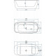 Акриловая ванна Aquanet Family Fine 95778-MW-MB 170x78 293080 Черная матовая без гидромассажа