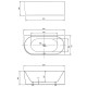 Акриловая ванна Vincea 150x75 VBT-402-1500R без гидромассажа