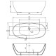 Акриловая ванна Vincea 170x80 VBT-405-1700MW без гидромассажа