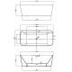 Акриловая ванна Vincea 170x80 VBT-401-1700MW без гидромассажа