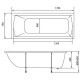 Акриловая ванна Creto Modalia 170х75 9-17075 без гидромассажа